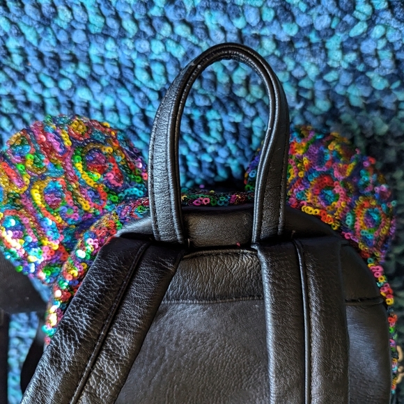 Disney Parks Rainbow Sequins Mini Back Pack - Picture 11 of 15